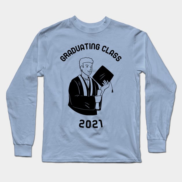 Graduation 2021 Long Sleeve T-Shirt by designsby.hassan